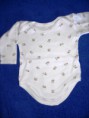 Bodi m/l blanco; pollitos